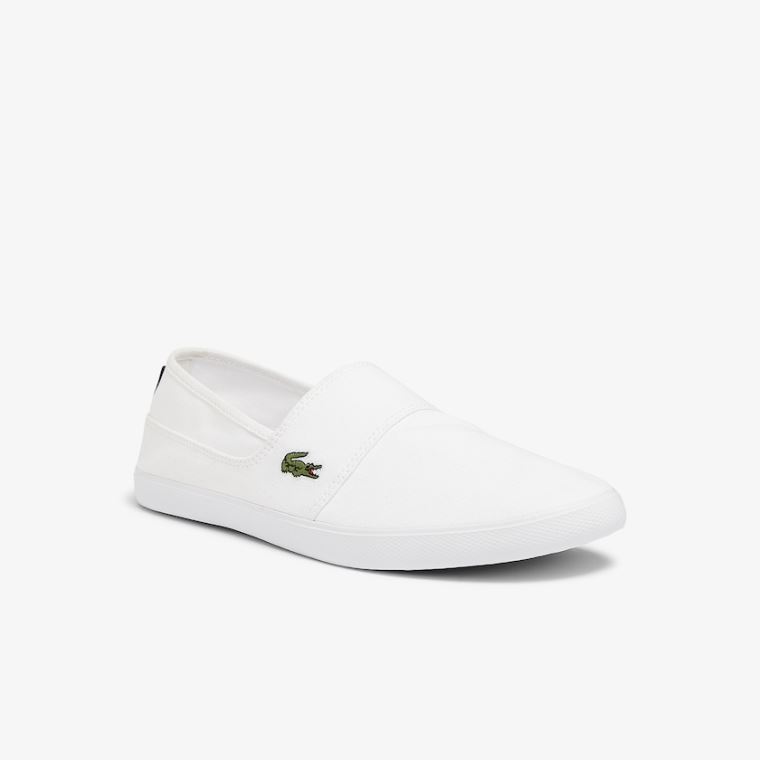 Lacoste Marice Canvas Slip-ons Hvide | nAb8J6af