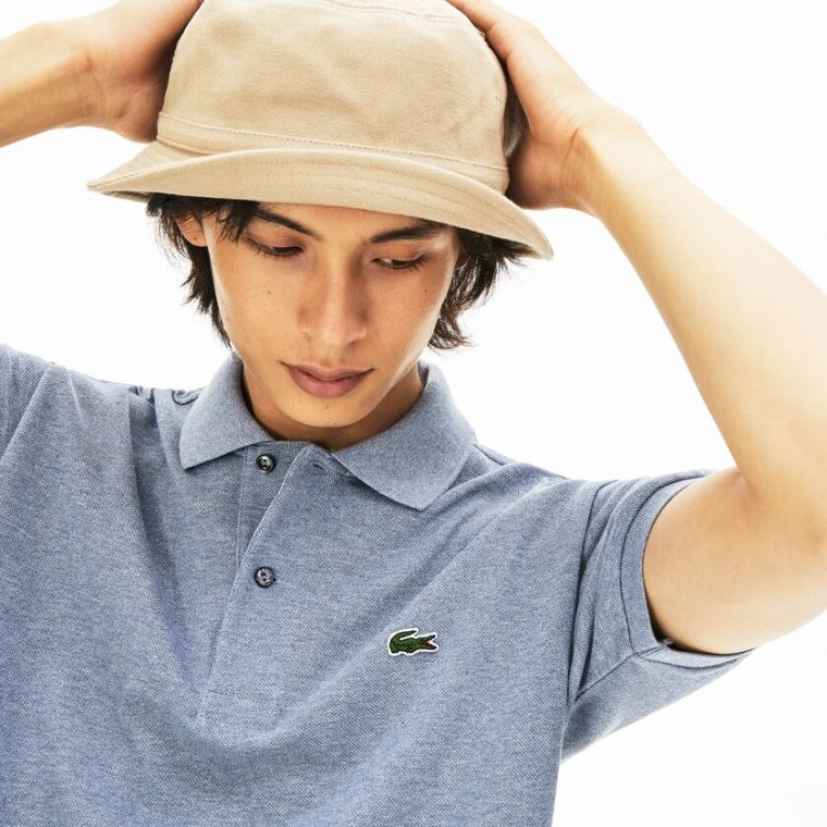 Lacoste Marl Fabric L.12.12 Polo Blå | KfdlBGXH