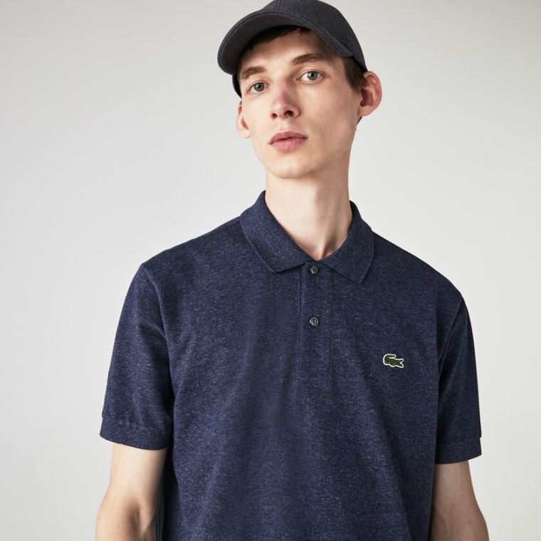 Lacoste Marl Fabric L.12.12 Polo Blå | zGboUgQa