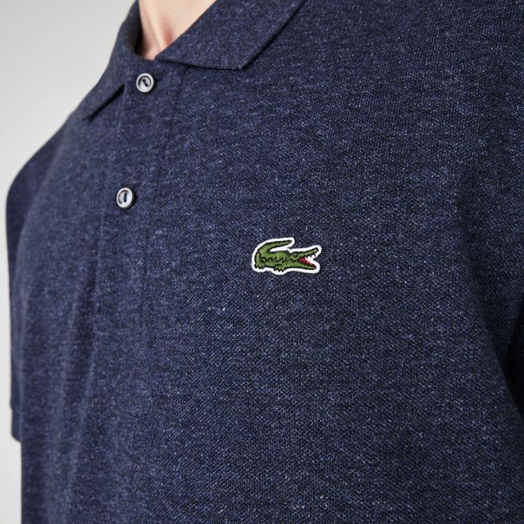 Lacoste Marl Fabric L.12.12 Polo Blå | zGboUgQa