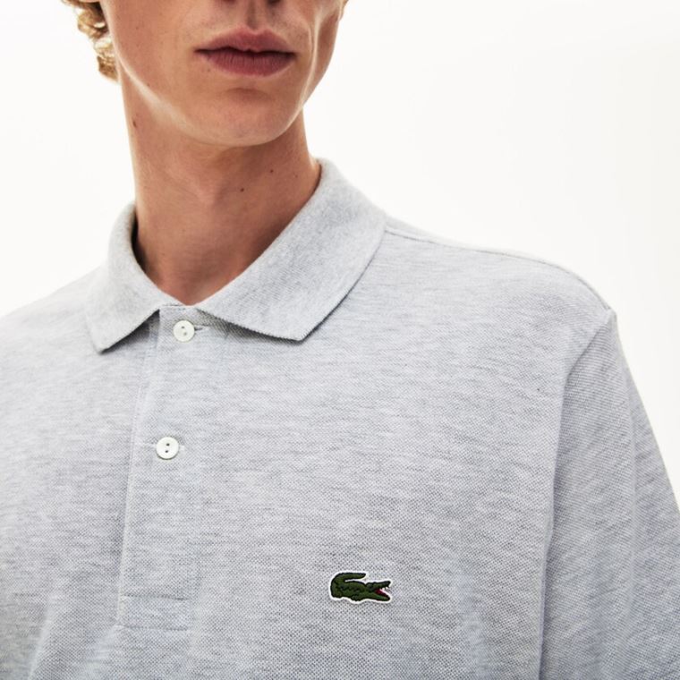 Lacoste Marl Fabric L.12.12 Polo Grå | 20VRyLUi