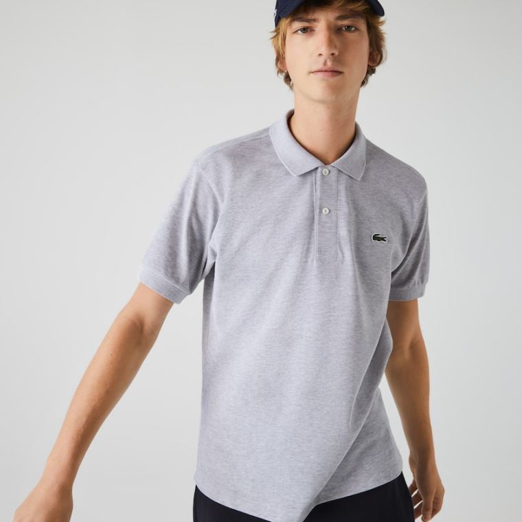 Lacoste Marl Fabric L.12.12 Polo Grå | 20VRyLUi