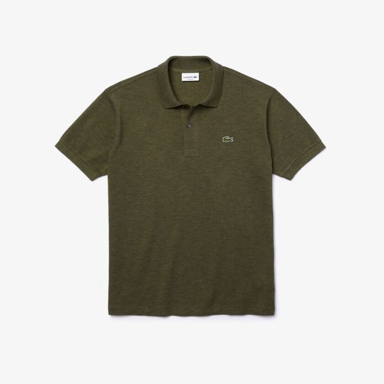 Lacoste Marl Fabric L.12.12 Polo Khaki Grøn | EwTPLPUr