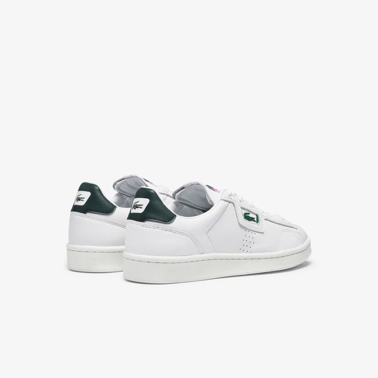 Lacoste Masters Classic Læder Sneakers Hvide Mørkegrøn | 5LB4foMe