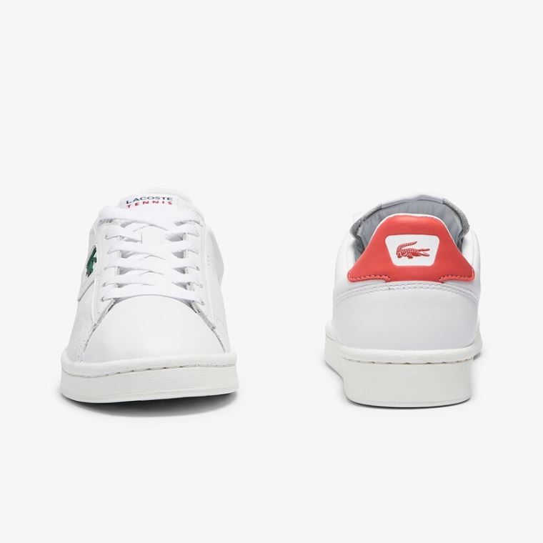 Lacoste Masters Classic Læder Sneakers Hvide Beige | OjMUfuzE