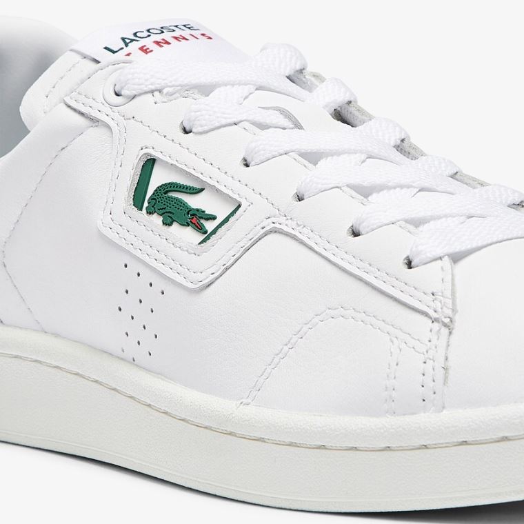 Lacoste Masters Classic Læder Sneakers Hvide Beige | OjMUfuzE