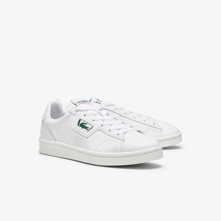 Lacoste Masters Classic Læder Sneakers Hvide Grå | rH7o0jip