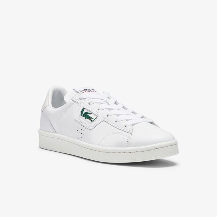 Lacoste Masters Classic Læder Sneakers Hvide Grå | rH7o0jip