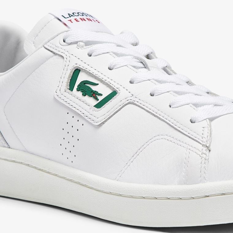 Lacoste Masters Classic Læder Sneakers Hvide Grå | tPMCylT4