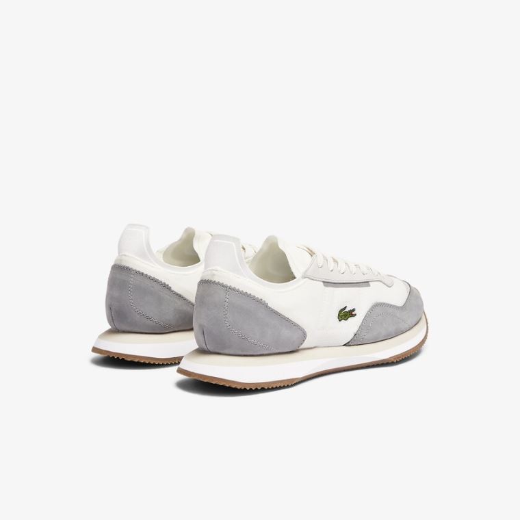 Lacoste Match Break Tekstil Sneakers Hvide Grå | ubBCZ0w3