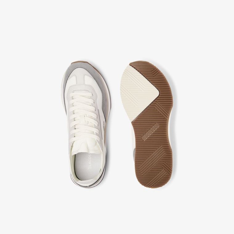 Lacoste Match Break Tekstil Sneakers Hvide Grå | ubBCZ0w3