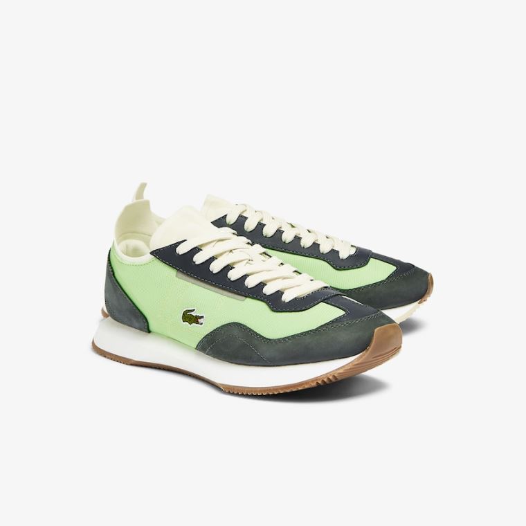 Lacoste Match Break Tekstil Sneakers Olivengrøn Lysegrøn | N99bJDsr