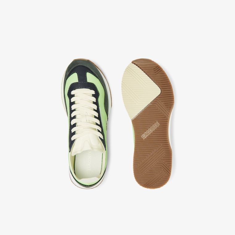 Lacoste Match Break Tekstil Sneakers Olivengrøn Lysegrøn | N99bJDsr