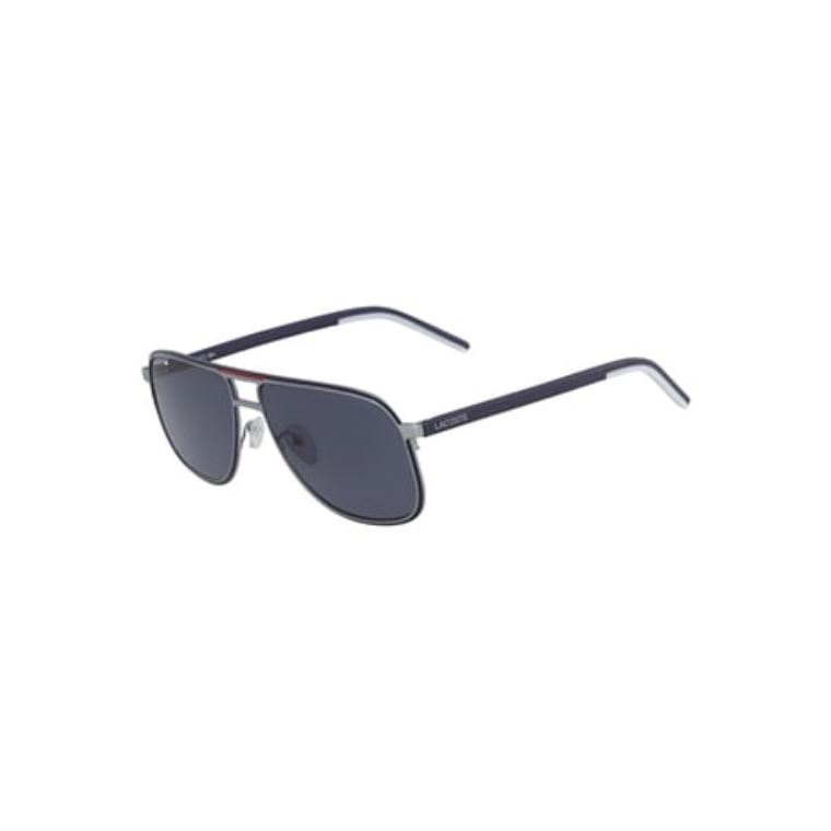 Lacoste Metal Stripes & Piping Navigator Sunglasses Sølv | lMSgHZ4N