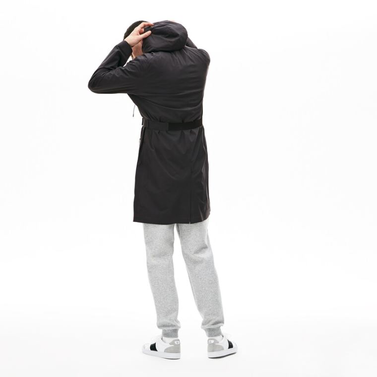 Lacoste Motion 3-in-1 Raincoat With Detachable Vest Mørkegrå | 9NhoFxPX