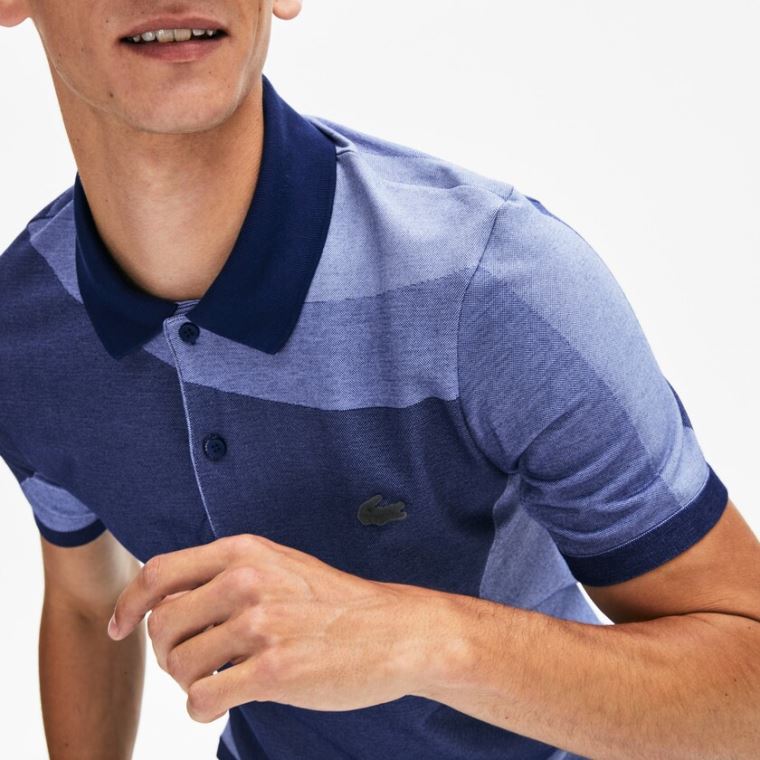 Lacoste Motion Ergonomic Polo Shirt Mørkeblå Blå Lilla | MjRYpXfF