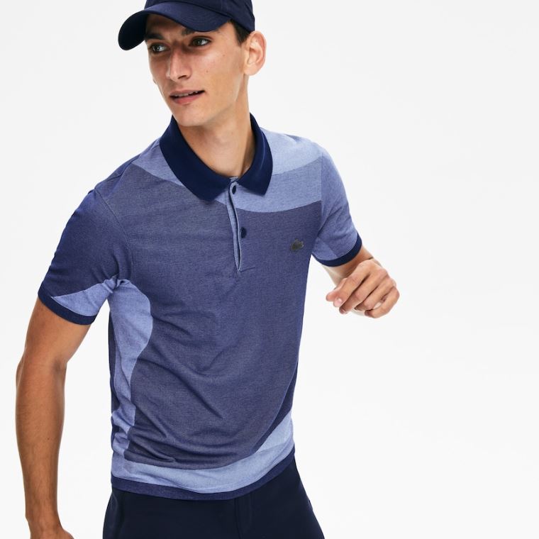 Lacoste Motion Ergonomic Polo Shirt Mørkeblå Blå Lilla | MjRYpXfF