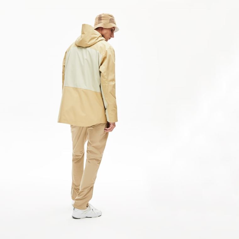 Lacoste Motion Lette Quilted Kort Parka Beige Grå | DbX5aX9x