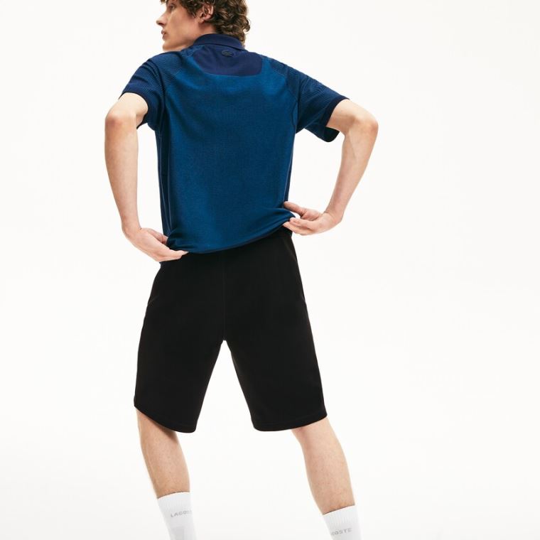 Lacoste Motion Stretch Bomulds Bermuda Shorts Sort | QovuSYSS