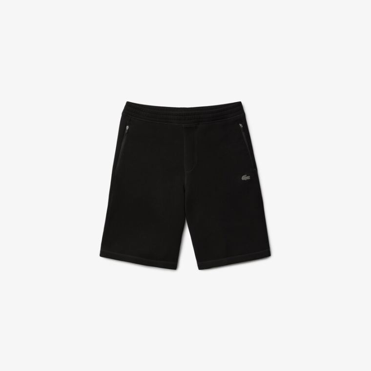 Lacoste Motion Stretch Bomulds Bermuda Shorts Sort | QovuSYSS