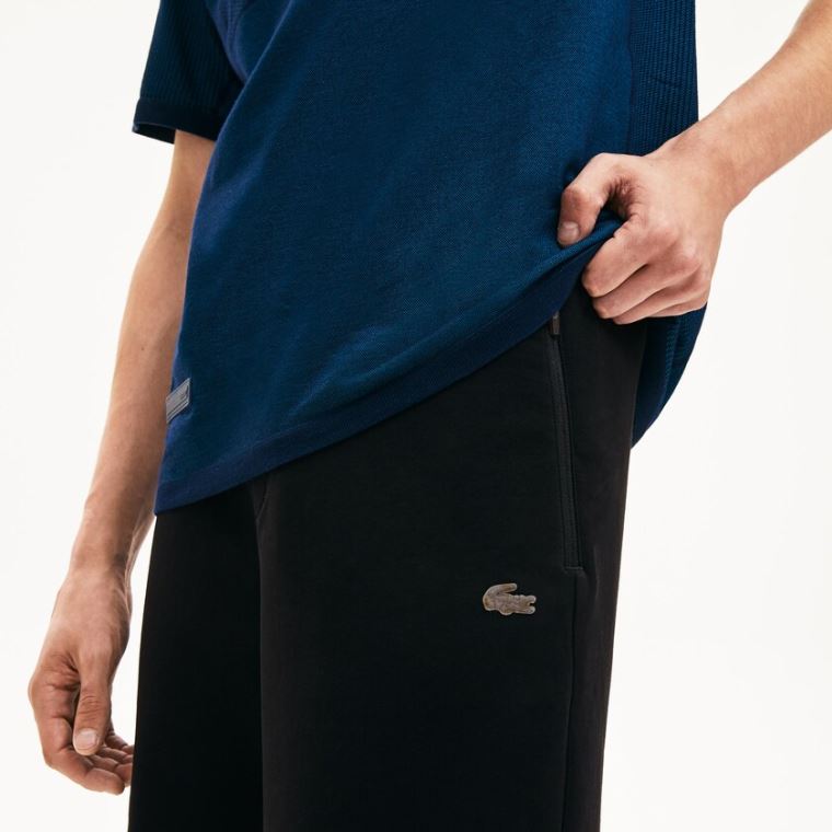 Lacoste Motion Stretch Bomulds Bermuda Shorts Sort | QovuSYSS