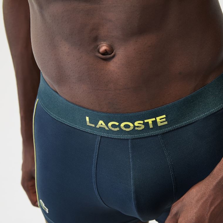 Lacoste Motion Technical Piqué Boxer Briefs Blå | d02bz3VS