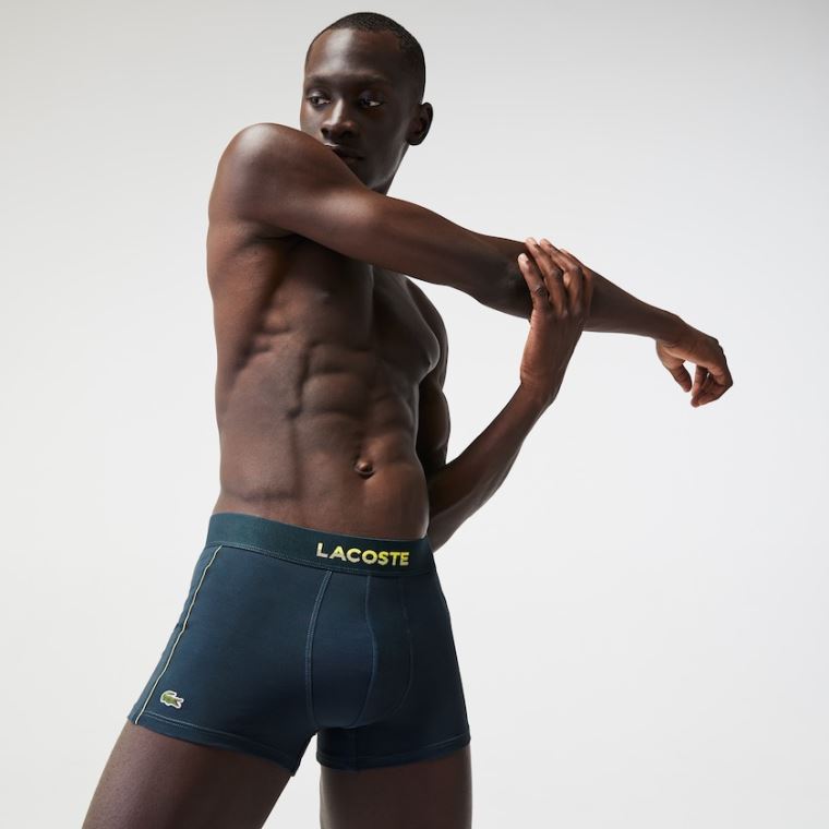 Lacoste Motion Technical Piqué Boxer Briefs Blå | d02bz3VS