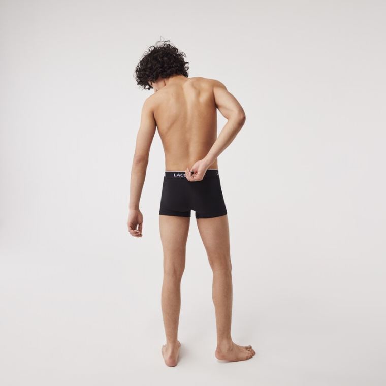 Lacoste Pack Of 3 Casual Black Boxer Briefs Sort | LpWaf7NA