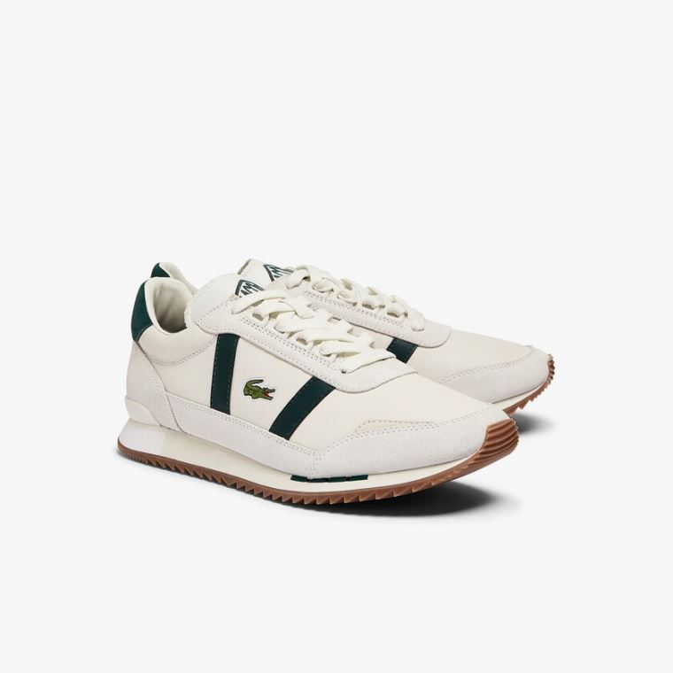 Lacoste Partner Retro Læder Sneakers Hvide | rHispCxH