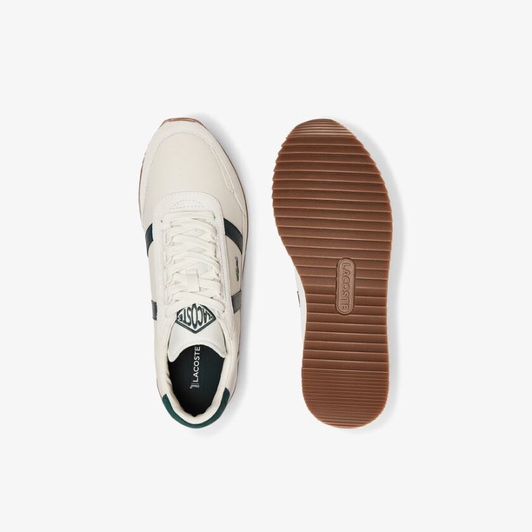 Lacoste Partner Retro Læder Sneakers Hvide | rHispCxH