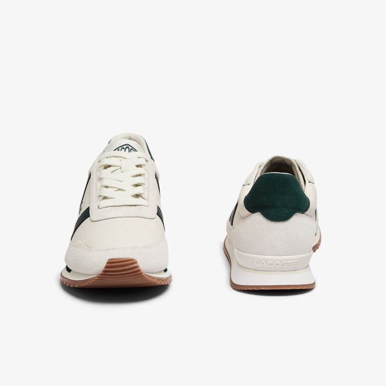 Lacoste Partner Retro Læder Sneakers Hvide | rHispCxH