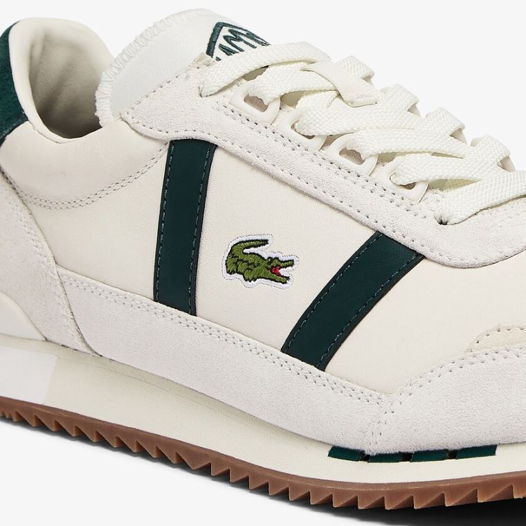 Lacoste Partner Retro Læder Sneakers Hvide | rHispCxH