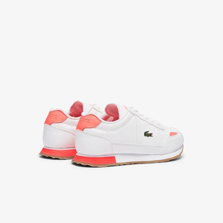 Lacoste Partner Tekstil Sneakers Hvide Beige | HwuS5OCF