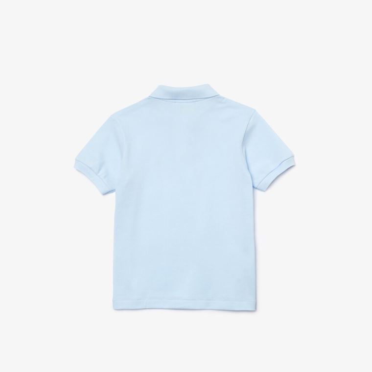 Lacoste Petit Piqué Polo Lyseblå | LtIXtodw