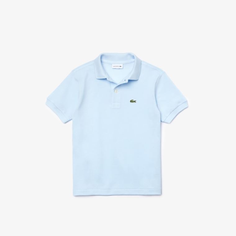 Lacoste Petit Piqué Polo Lyseblå | LtIXtodw