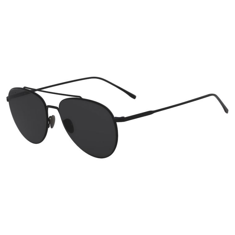 Lacoste Pilot Shape Metal Ultra-Thin Sunglasses Sort Blå | FZBVHqr4