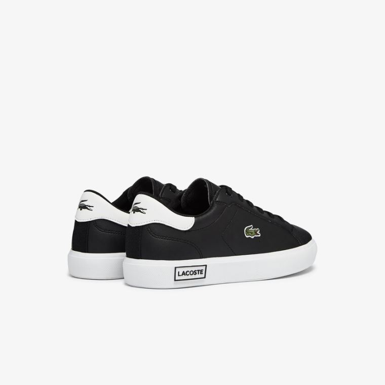 Lacoste Powercourt Syntetisk Sneakers Sort Hvide | algVMmkm