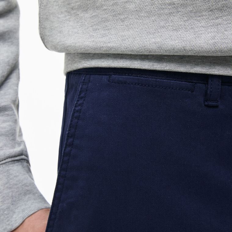 Lacoste Regular Fit Bomulds Gabardine Chino Pants Mørkeblå Blå | BFBOqT7D