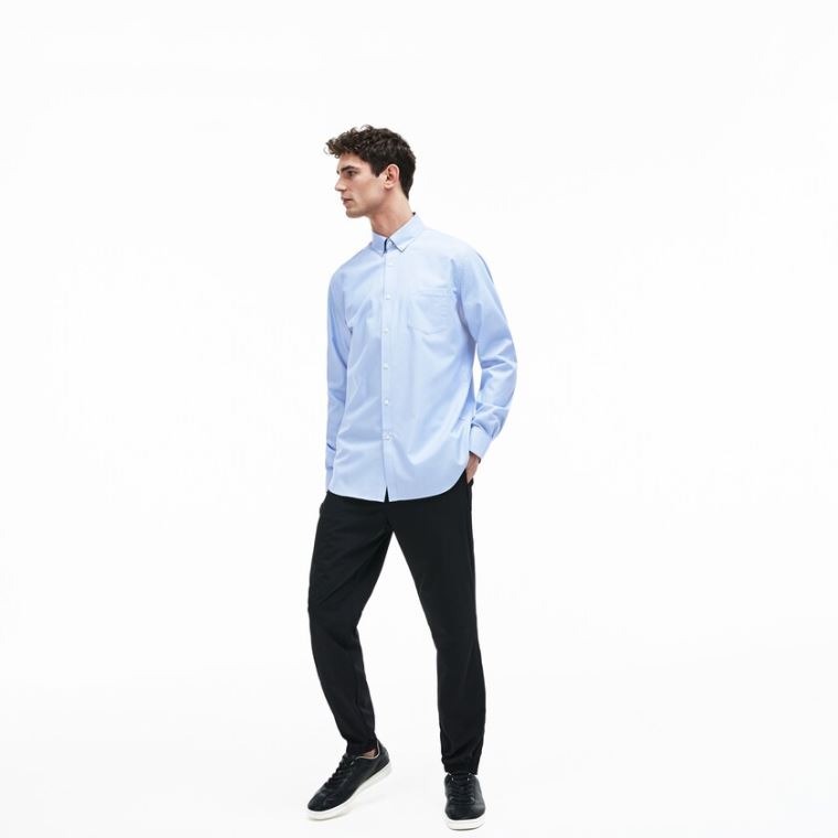 Lacoste Regular Fit Bomulds Mini Piqué Shirt Lyseblå | m71G3pZc