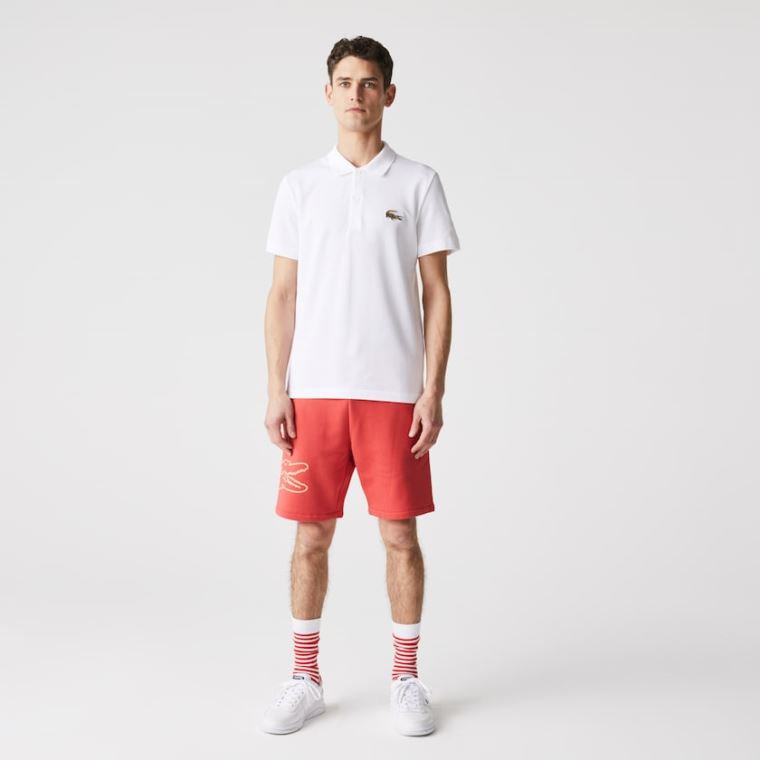 Lacoste Regular Fit Bomulds Piqué Polo Hvide | LP3Bbg6f