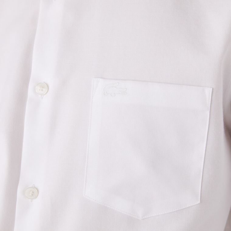 Lacoste Regular Fit Bomulds Poplin Shirt Hvide | COPtggNe