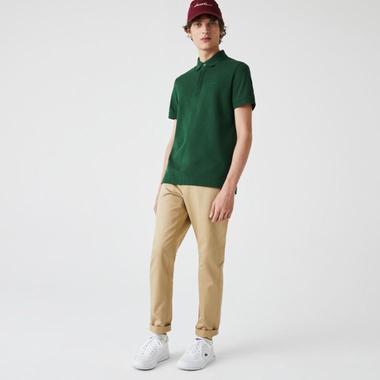 Lacoste Regular Fit Paris Polo Grøn | x9LFkzuh