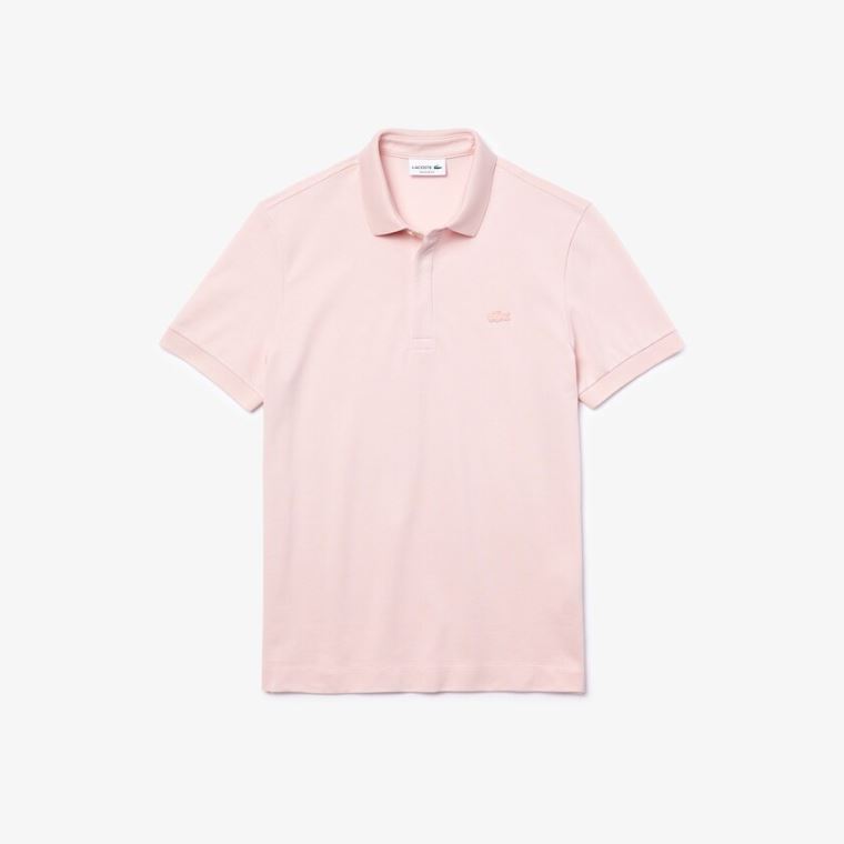 Lacoste Regular Fit Paris Polo Lyselyserød | U2LmMctD