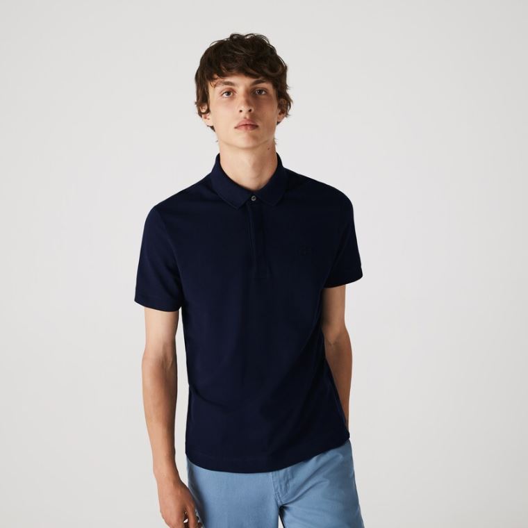 Lacoste Regular Fit Paris Polo Mørkeblå Blå | vXOP4VCo