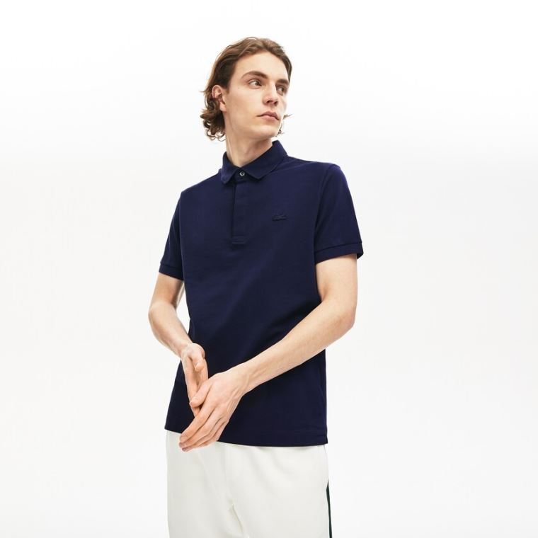 Lacoste Regular Fit Paris Polo Mørkeblå Blå | vXOP4VCo