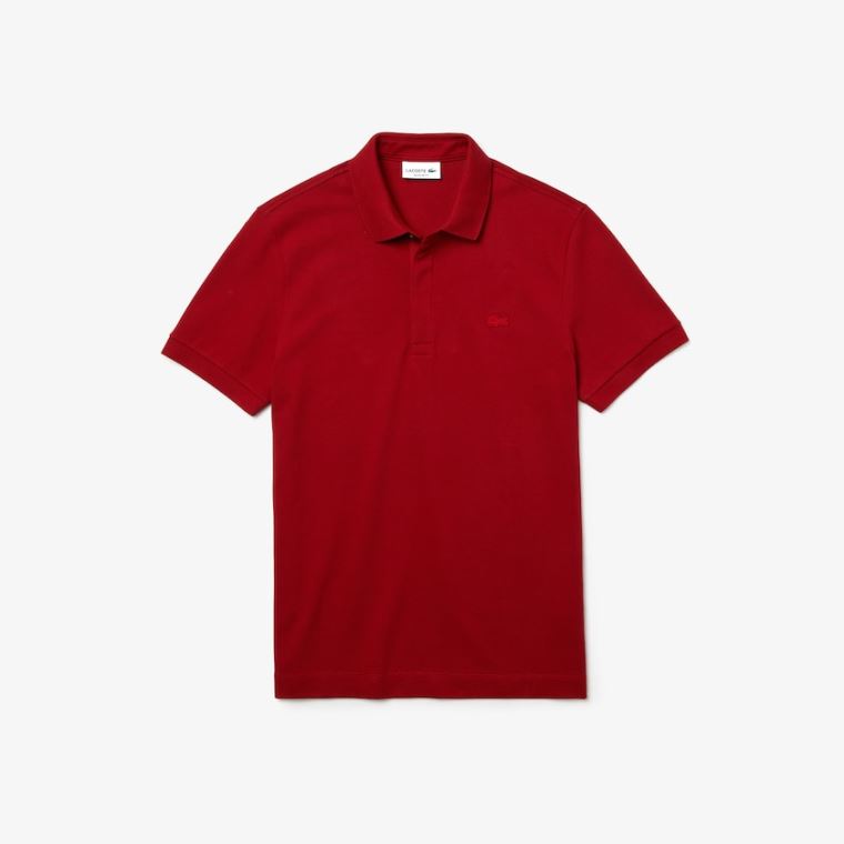 Lacoste Regular Fit Paris Polo Mørkerød | XXLmoRh6