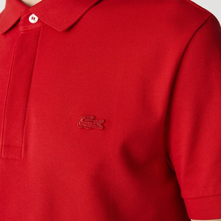 Lacoste Regular Fit Paris Polo Rød | aUleLVCT