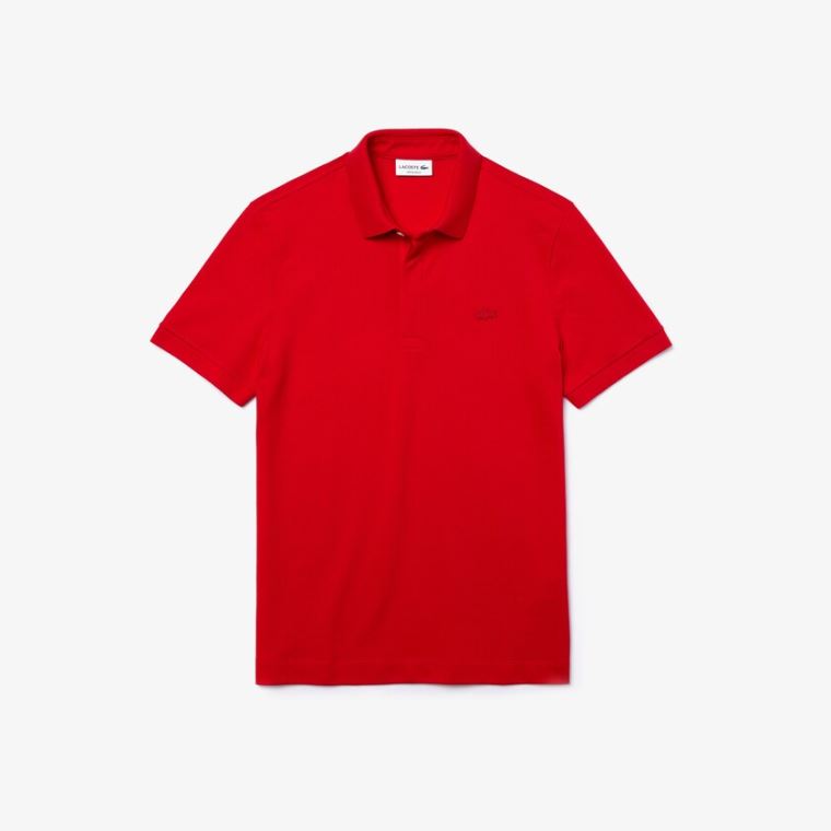 Lacoste Regular Fit Paris Polo Rød | aUleLVCT