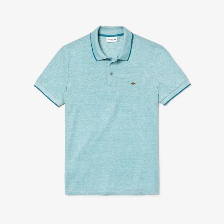 Lacoste Regular Fit Piqué Polo Shirt Blå | HAmPBy9e