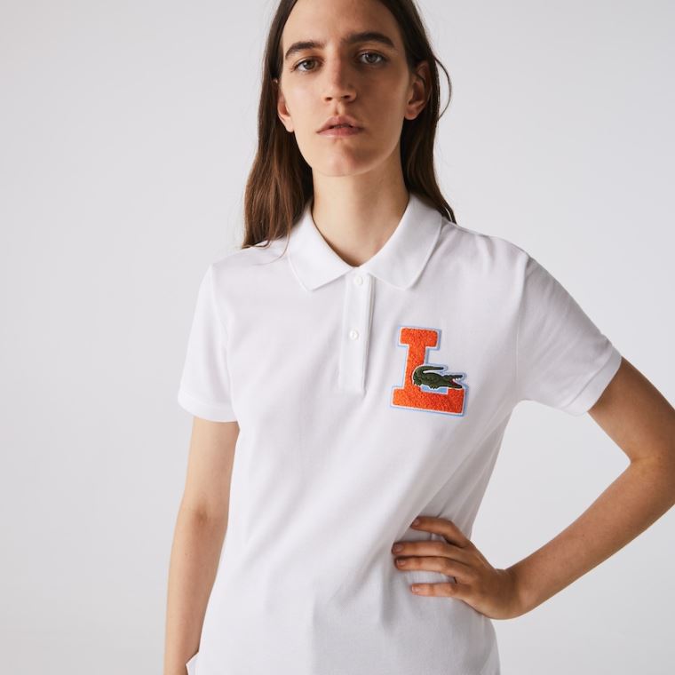 Lacoste Regular Fit Soft Bomulds Piqué Polo Shirt Hvide | fUgNUksb